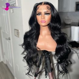 Loose Body Wave 100% Human Hair Lace Front Wigs 5x5 Silk Top Lace Closure Wigs Human Hair Pre Plucked Bleached Knots Lace Wig