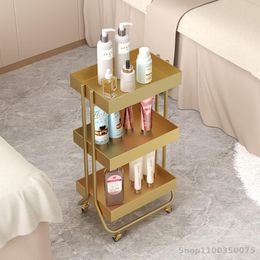 Beauty trolley high-end nail embroidery skin management trolley storage rack barber shop special tool cart