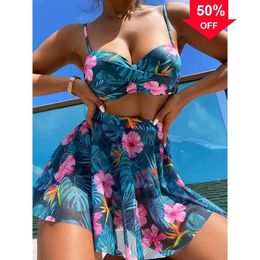 DEALS New Fashion Designer Wholesale Womens Swimwears Sexy Bikinis Swimsuits Womens Swimwear printed floral bikini three piece womens swimsuit push up swimsuit h