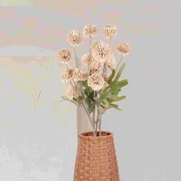 Decorative Flowers 4 Pcs Household Artificial Flower Decoration Bride DIY Arrangement Materials Plastic Fake Dandelions