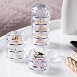 Detachable Stackable Storage Box, 5 Layer, Delicate Jewelry, Ring Organization, Transparent, Portable, Earring Container