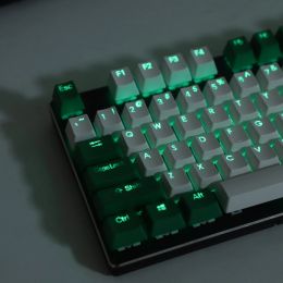 Accessories OEM Profile 108 Key Top Printed Double Shot PBT Shine Through Translucent GK61 Keycaps For Mechanical Keyboard GMMK 87