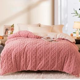Blankets Blanket Thicken Comforter Throw Knit Office Multifunctional Autumn And Winter Quilt Cover With Zipper Home Bed