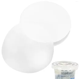 Disposable Cups Straws 500 Sheets Leakproof Paper Milk Cup Lids Bottle Sealing Pads Place Mats Films Cover Practical
