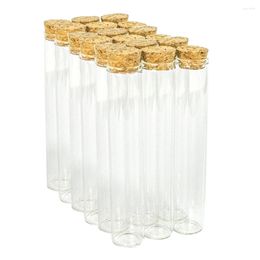 Storage Bottles 50pcs 30ml Transparent Glass Food Grade Test Tube Jars Customised Reusable Vials With Corks 22 120mm