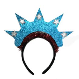 4thOfJuly Headband Hair Hoop Statue Of Liberty Crowns Independence Day Headband