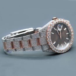 Luxury Looking Fully Watch Iced Out For Men woman Top craftsmanship Unique And Expensive Mosang diamond Watchs For Hip Hop Industrial luxurious 44236