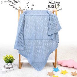 Blankets Swaddling Soft Baby Blankets Newborn Infant Kids Boy Girl Stroller Swaddle Wrap Mats 80*100cm Knit Bedding Toddler Throw Receiving Quilts Y240411