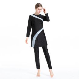 S-6XL Muslim's Swimwear Conservative Hui Swimsuit Sunscreen Three-piece Swimsuit Burkini Islamique Femme Burkini Femme Musulmane