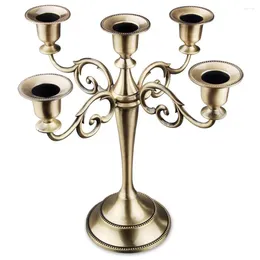 Candle Holders Metal Pillar Holder Silver/gold/bronze/black Wedding Church Holiday Decoration Frame Home