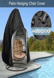 Chair Covers Waterproof Outdoor Hanging Egg Cover Swing Dust Protector Patio With Zipper Protective Case5258981