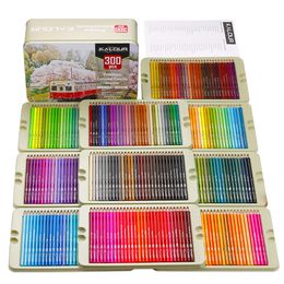 240/300 Pcs Oil Coloured Pencils Set Professional Drawing Colour Pencil 240/300 Colours For Artist Colouring Sketch Art Supplies