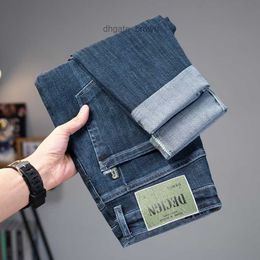 Mens Jeans Spring New Trendy Youth Fashion Casual Versatile Korean Fit Small Straight Leg Big Cow Pants