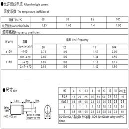 10Pcs16v470uf aluminum electrolytic capacitor 16v high frequency, low resistance, long life 105°C 6x12 8x1216v470uf