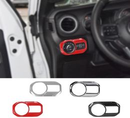 Car Headlight Lamp Switch Button Decoration Cover Stickers For Jeep Wrangler JL 2018 Factory Outlet High Quatlity Auto Interior A2502454