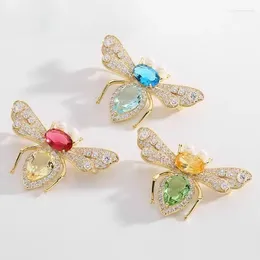 Brooches Fashion Insect Bee Flash Drill For Women Clothing Jewellery Party Accessories