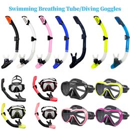 Professional Dry Breathing Tube Scuba Diving Masks Snorkeling Tube Adults Anti-Fog Goggles Glasses Underwater Swimming Equipment