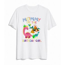 Dinosaur Girl Birthday Family Matching Outfit Girls Dinosaur Theme Party Clothes Dad Mom Brother Sister T-shirt Top Baby Romper