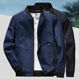 Trendy Men Outerwear Ribbing Bottom All Match Autumn Pockets Ribbed Cuff Coat