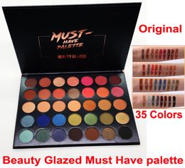 Brand Beauty Glazed Eye shadow Palette 35 Colours Eyeshadow Must Have shimmer matte nude palette makeup eyeshadow Professional Cosm4589421