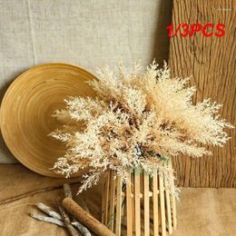 Decorative Flowers 1/3PCS Lot High Quality Plastic Artificial Room Home Autumn Wedding Deocration Bouquet Accessories Decor Coffee Fake