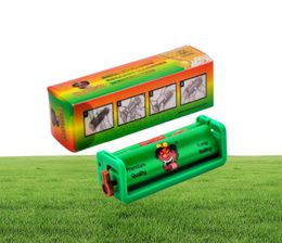 HONEYPUFF Hard Plastic Cigarette Roll Machine With Adjustment 1 14 Size Acrylic Rolling Machine On Metal Roll Tray Pipe Accessori4416544