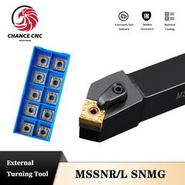 MSSNR1616H12 MSSNR2020K12 MSSNR2525M12 External Turning Tool Holder SNMG Carbide Inserts MSSNR Lathe Cutting Tools Set