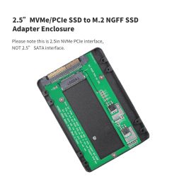 Adapters/Dongles 2.5in NVMe/PCIE SSD to M.2 NGFF PCIe x4 SSD Adapter Enclosure PCI Express SSD Adapter Card