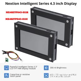 Monitors Nextion 4.3 Inch LCDTFT HMI Display Capacitive/Resistive Touch Panel Module RGB 65K Color Intelligent Series With Enclosure