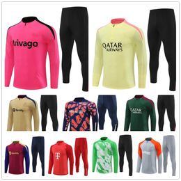 soccer training suits football Clubs Tracksuits Top Qualitt team 24 25 Madrids Inter mens kids Long sleeved jerseys jacket jogging kits