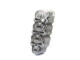 Creative Gas Lighters Skull Shape Lighter With Knife Multifunctional Windproof Jet Butane Cigarette Lighter66065826993260