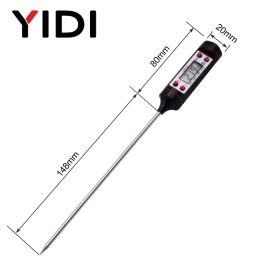 TP101 Digital food Thermometer Outdoor BBQ Grill Meat Kitchen Water Oil Oven Temperature Sensor Probe Metre Gauges Measurement