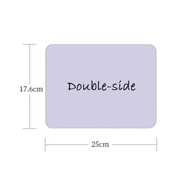 Reusable Double-Sided Purple Board 17.6*25cm Magnetic Erasable Doodling Drawing Office Note Taking Supplies