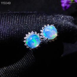 Stud Earrings Engagement Gift Luxury Opal Natural And Real Earring 925 Sterling Silver Fine Jewellery OpalEarring