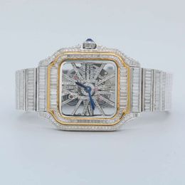 Luxury Looking Fully Watch Iced Out For Men woman Top craftsmanship Unique And Expensive Mosang diamond Watchs For Hip Hop Industrial luxurious 40455