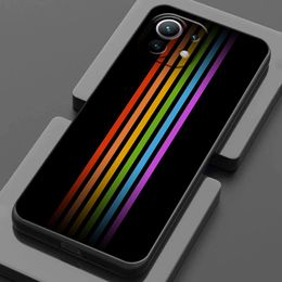 Gay Pride Flag Lesbians LGBT Rainbow For Xiaomi 11 Lite Phone Case For Xiaomi Mi 11 Lite 5G NE 11T 12 12S 12T 13 Pro Black Cover