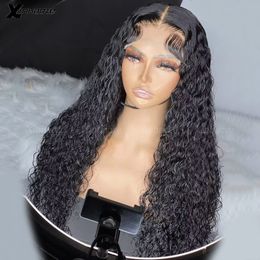 Loose Deep Wave 5x5 Silk Top Wig Water Wave Hd Transparent Full Brazilian Wet And Wavy 13x6 Curly Lace Front Human Hair Wigs