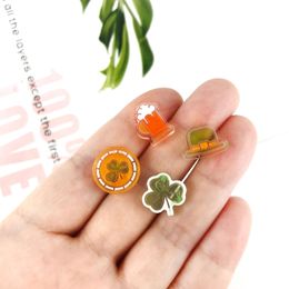 Ear Studs Resin Molds Epoxy Jewelry Molds for Resin Casting Earrings DIY Crafts Small Clovers Charms Silicone Moulds