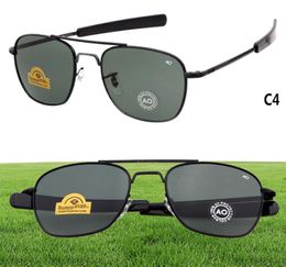 WholeBrand New AO American Optical Pilot Sunglasses Original Pilot Sunglasses OPS M Army Sunglasses UV400 with Glasses Case6128331