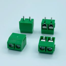 10Pcs Green KF301-2P Screw Terminal Block Wire Connector Pitch 5.0mm KF301 2Pin Spliceable Straight PCB terminal block Adapter