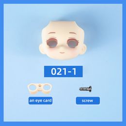 New YMY Makeup Face GSC Replacement Face Elf Cat Face Movable Eyes for Ob11, Obitsu 11, Dod, P9 Body, 1/12bjd Doll Accessories
