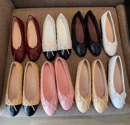 ballerines ballet flats quilted leather designer shoes ballerina flats pumps loafer low heel slingback black white burgundy wool glitter fabric comfort shoe gweqe