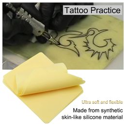 5/3/1PCS Tattoo Skin Practise Blank Double Sides Tattoo Practise Skin Soft Silicone for Tattoo Accessories Supplies