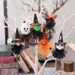 Halloween Small Hanging Pendants Ghost Festival Party Pumpkin Ghost Witch Doll Trick Or Treat Happy Helloween Day Decor For Home