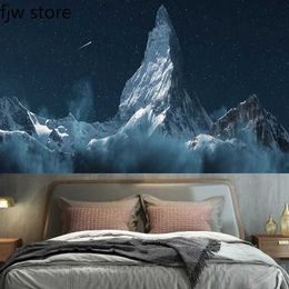 Tapestry Scenery Art Decoration Tapestries Nature Sunset Mountains Beach Wall Hanging Living Room Home Decor R0411