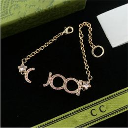 Bracelet Designer bracelet Luxury Jewelry bracelets necklaces letter diamond Attractive versatile style Wedding wear Christmas gift Jewelry Bracelets very good