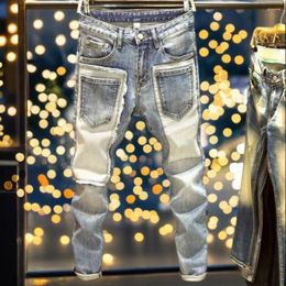 Men's Jeans Slim Fit Denim Pants Skinny Trousers Men Clothing Korean Luxury Fashion Thin Cargo Male Y2k Streetwear