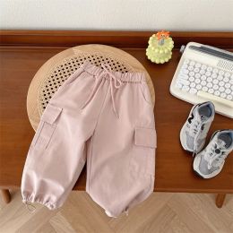 Trousers Baby Pink Pants For Girls Cotton Clothes Fashion Clothing Spring Autumn Kids Toddler Casual Pants Trousers