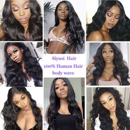 Indain Human Hair Body Wave Lace Closure HD Transparent Loose Body Wave 13X4 Lace Frontal Closure Indian 4X4 Lace Closure