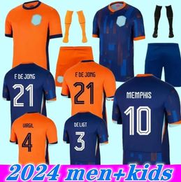 24 25 NetHErlANds Soccer Jersey 2024 Euro Cup MEMPHIS European HoLLAnd Club 2025 Dutch National Team Football Shirt Kit Full Set Home Away MEMPHIS XAVI GAKPO 666